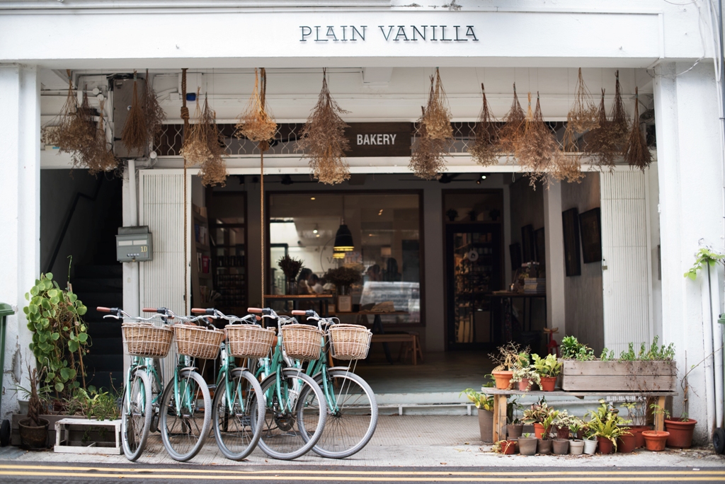Picture of the entrance of Plain Vanilla Bakery in Tiong Bahru
